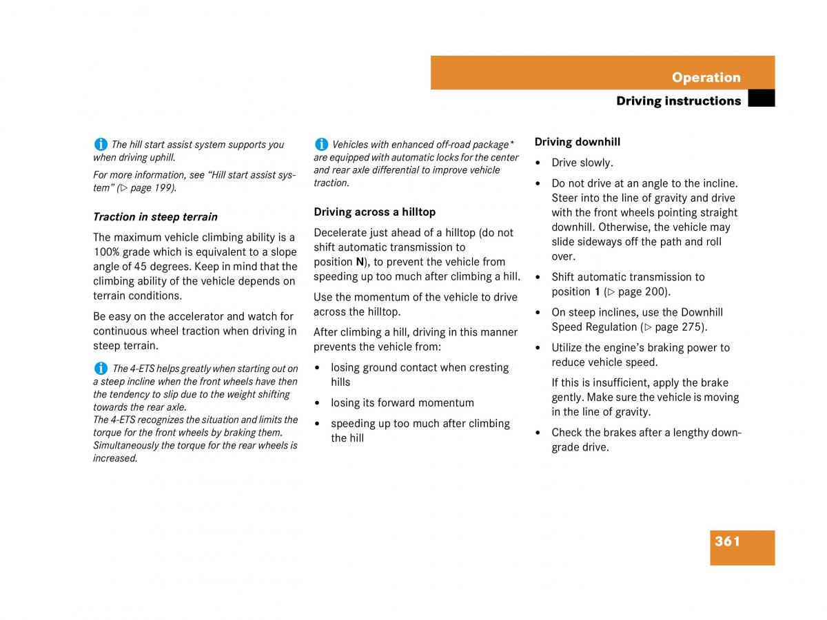 Mercedes Benz GL Class X164 owners manual / page 362