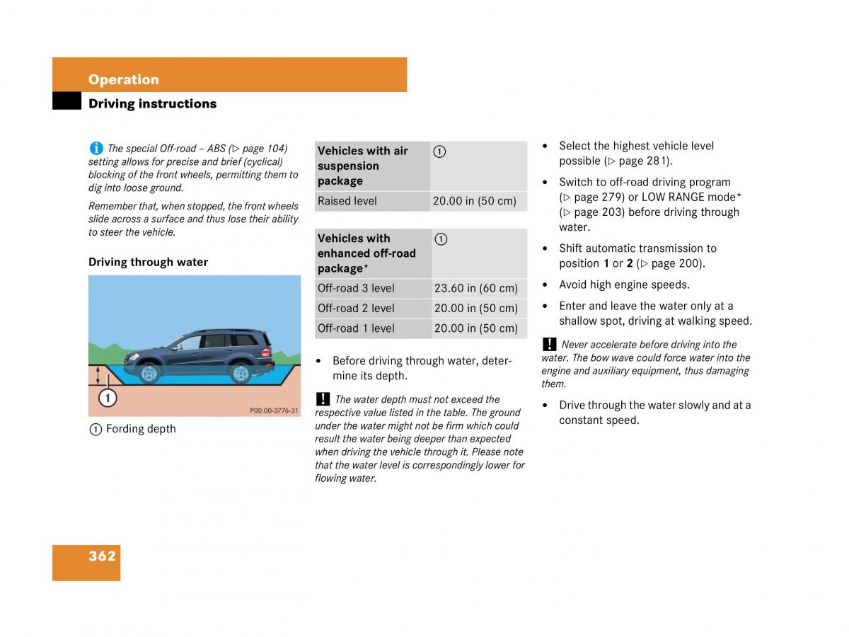 Mercedes Benz GL Class X164 owners manual / page 363