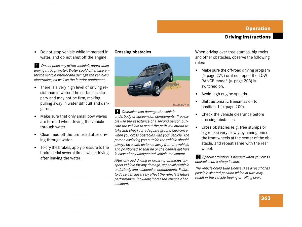 Mercedes Benz GL Class X164 owners manual / page 364