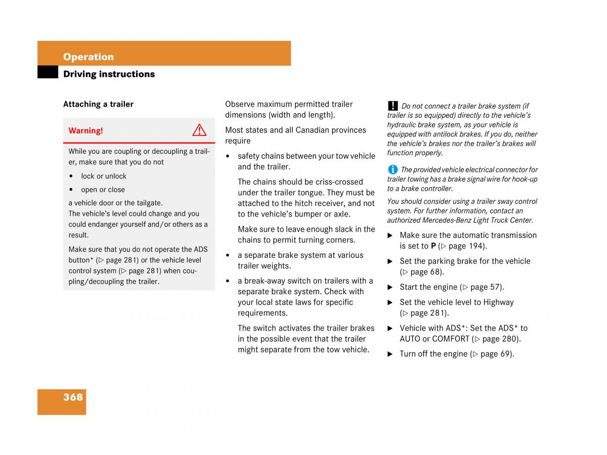 Mercedes Benz GL Class X164 owners manual / page 369