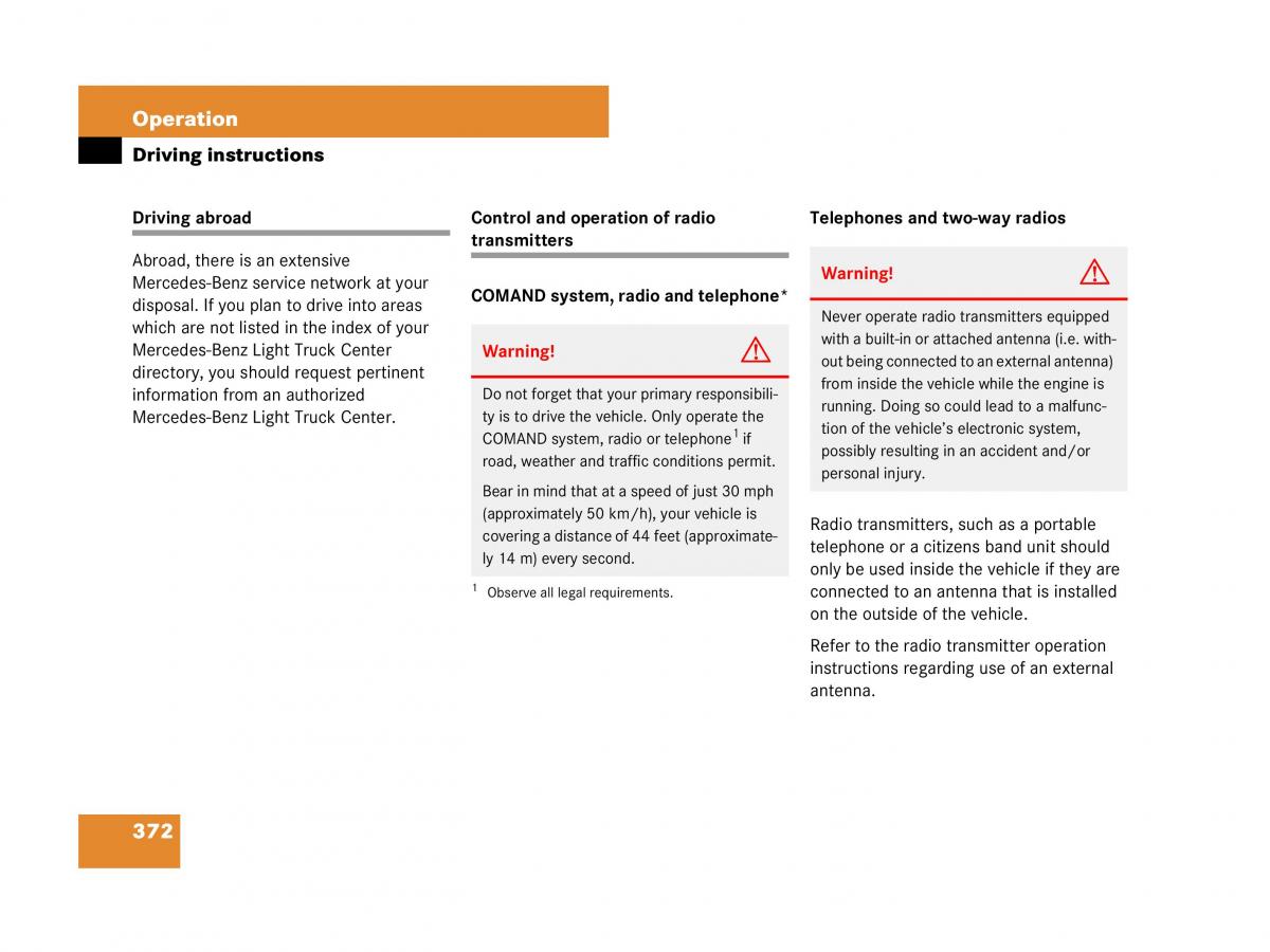 Mercedes Benz GL Class X164 owners manual / page 373