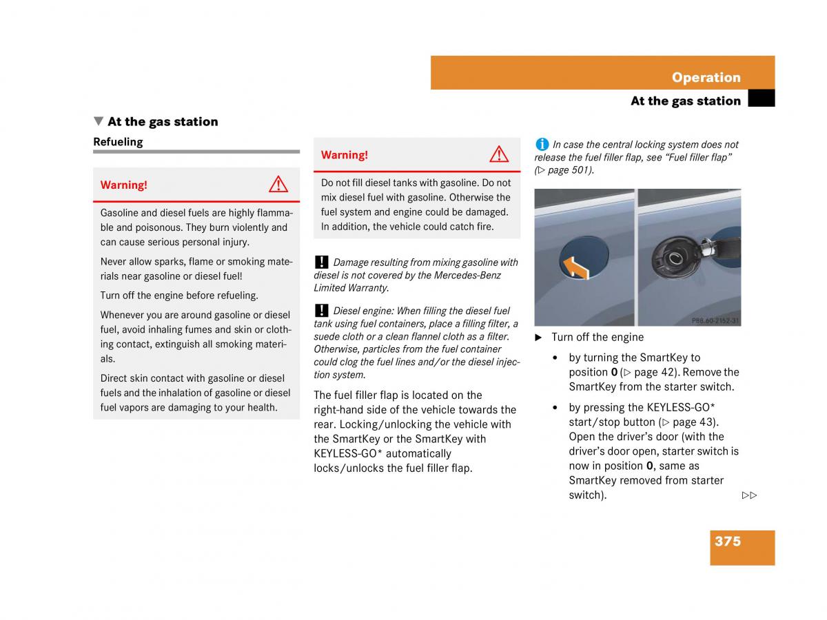 Mercedes Benz GL Class X164 owners manual / page 376