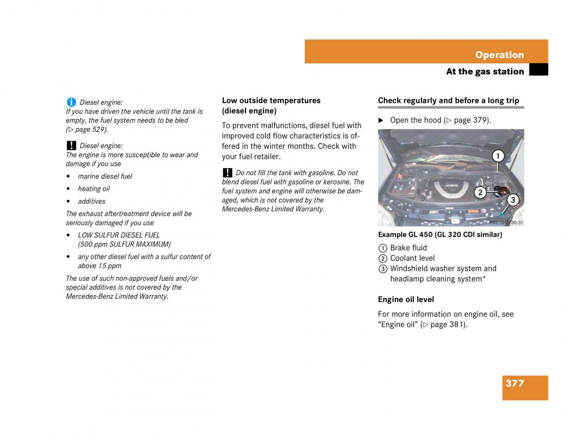 Mercedes Benz GL Class X164 owners manual / page 378