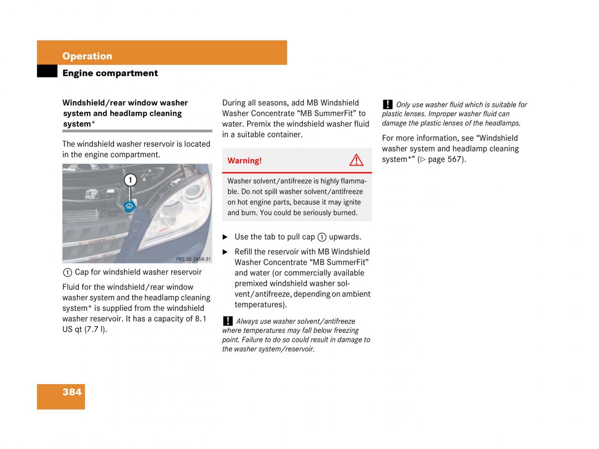 Mercedes Benz GL Class X164 owners manual / page 385