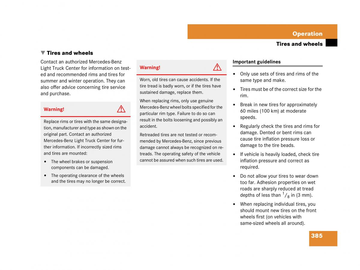 Mercedes Benz GL Class X164 owners manual / page 386