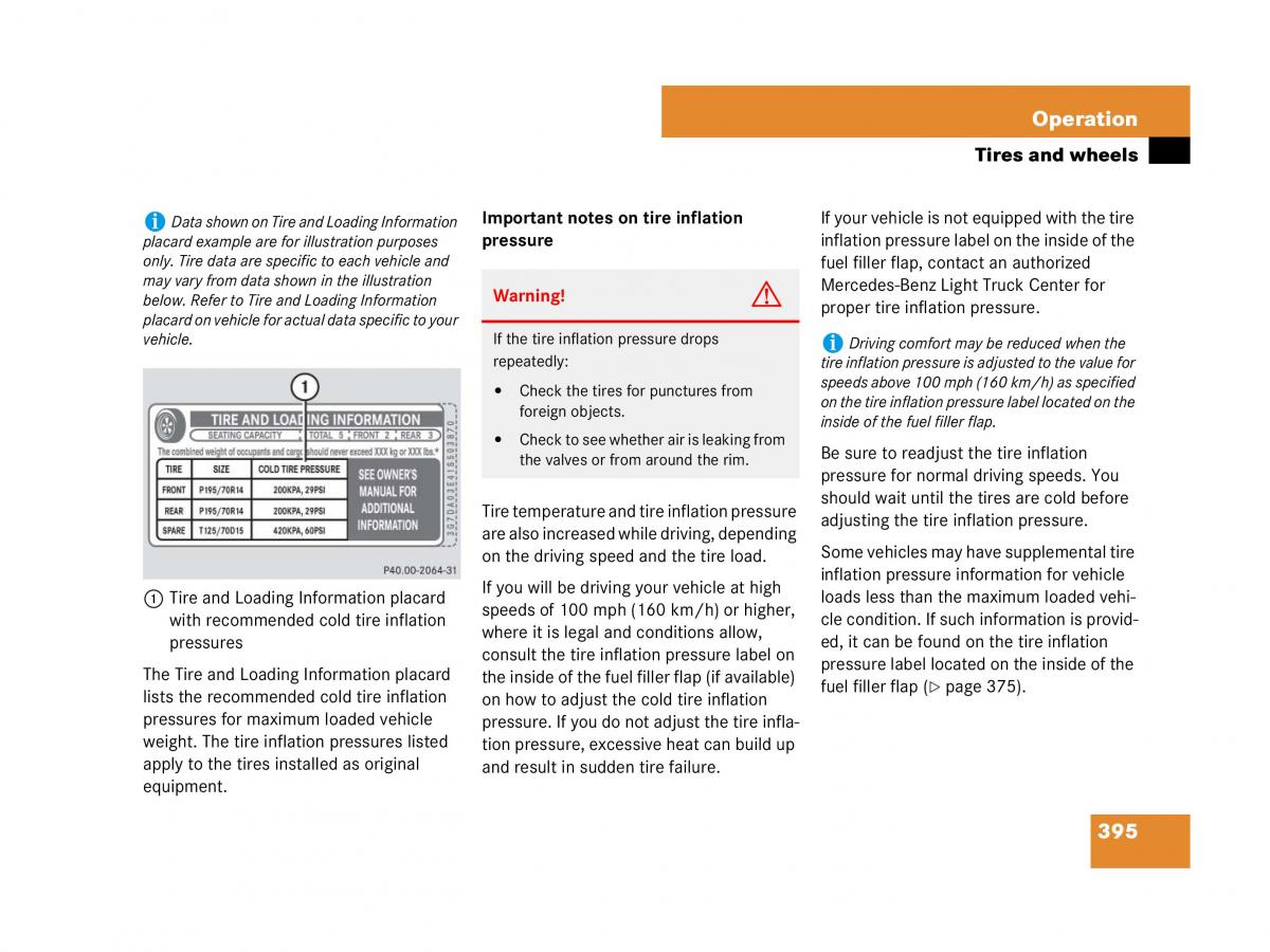 Mercedes Benz GL Class X164 owners manual / page 396