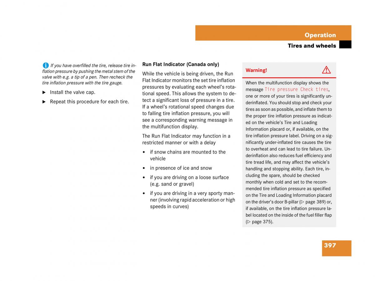 Mercedes Benz GL Class X164 owners manual / page 398