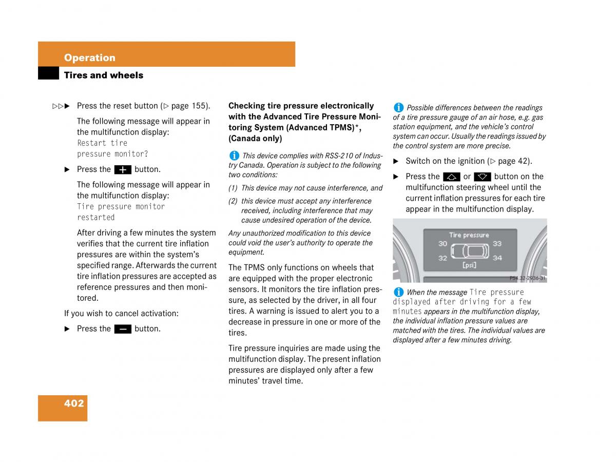 Mercedes Benz GL Class X164 owners manual / page 403