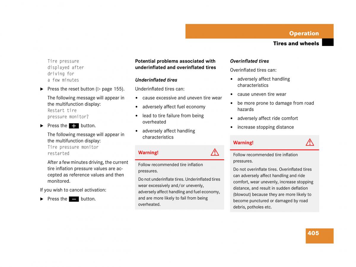 Mercedes Benz GL Class X164 owners manual / page 406