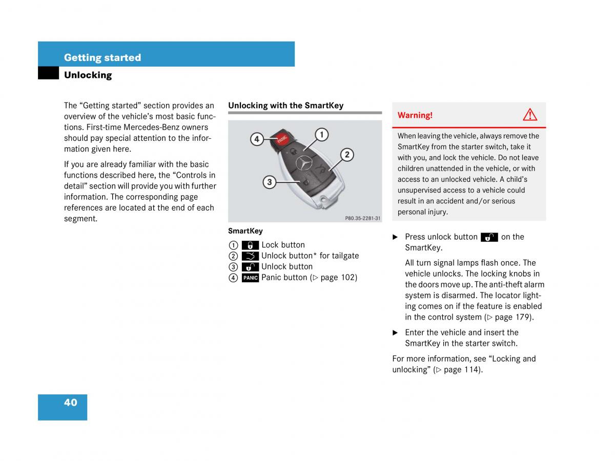 Mercedes Benz GL Class X164 owners manual / page 41