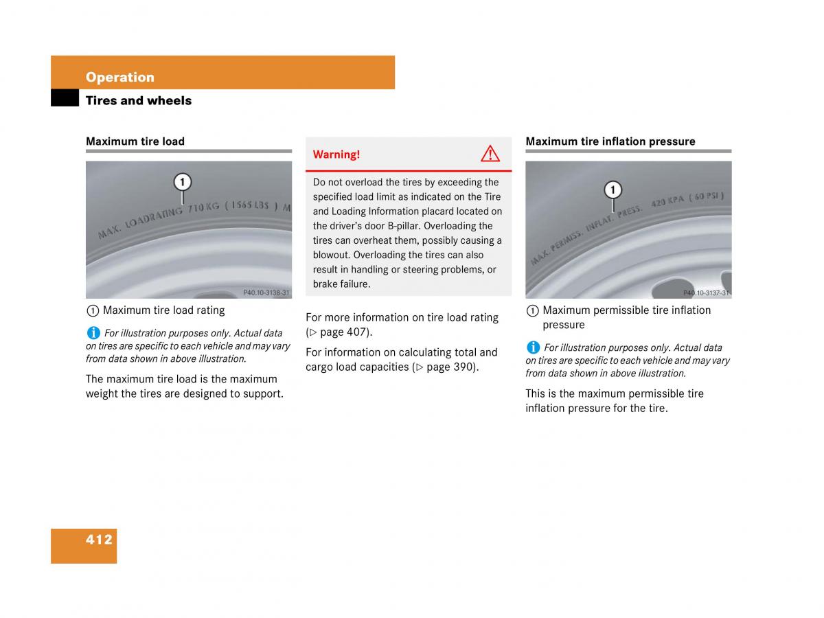 Mercedes Benz GL Class X164 owners manual / page 413