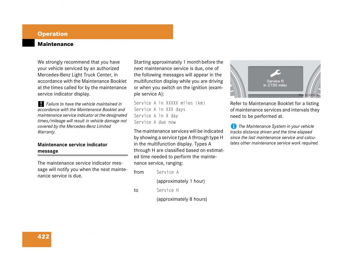 Mercedes Benz GL Class X164 owners manual / page 423