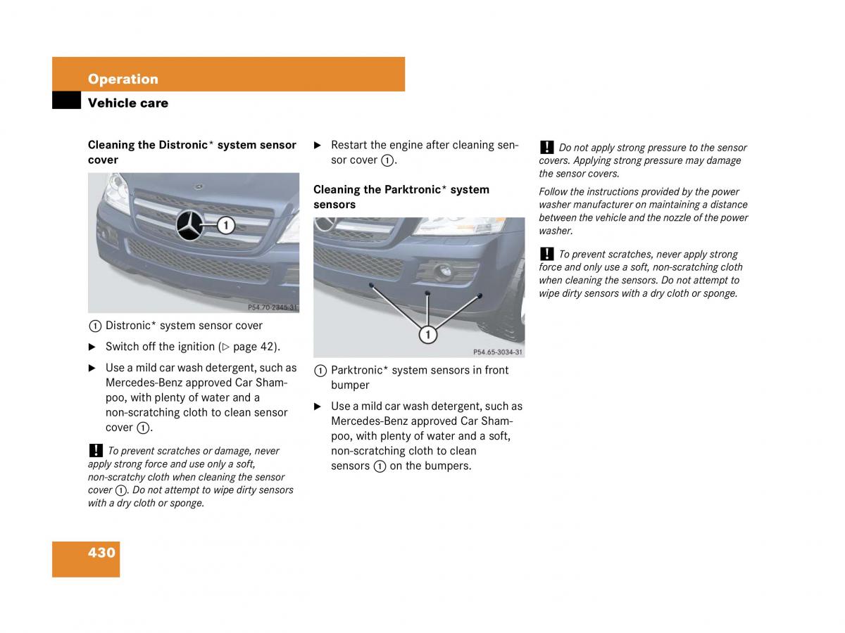 Mercedes Benz GL Class X164 owners manual / page 431