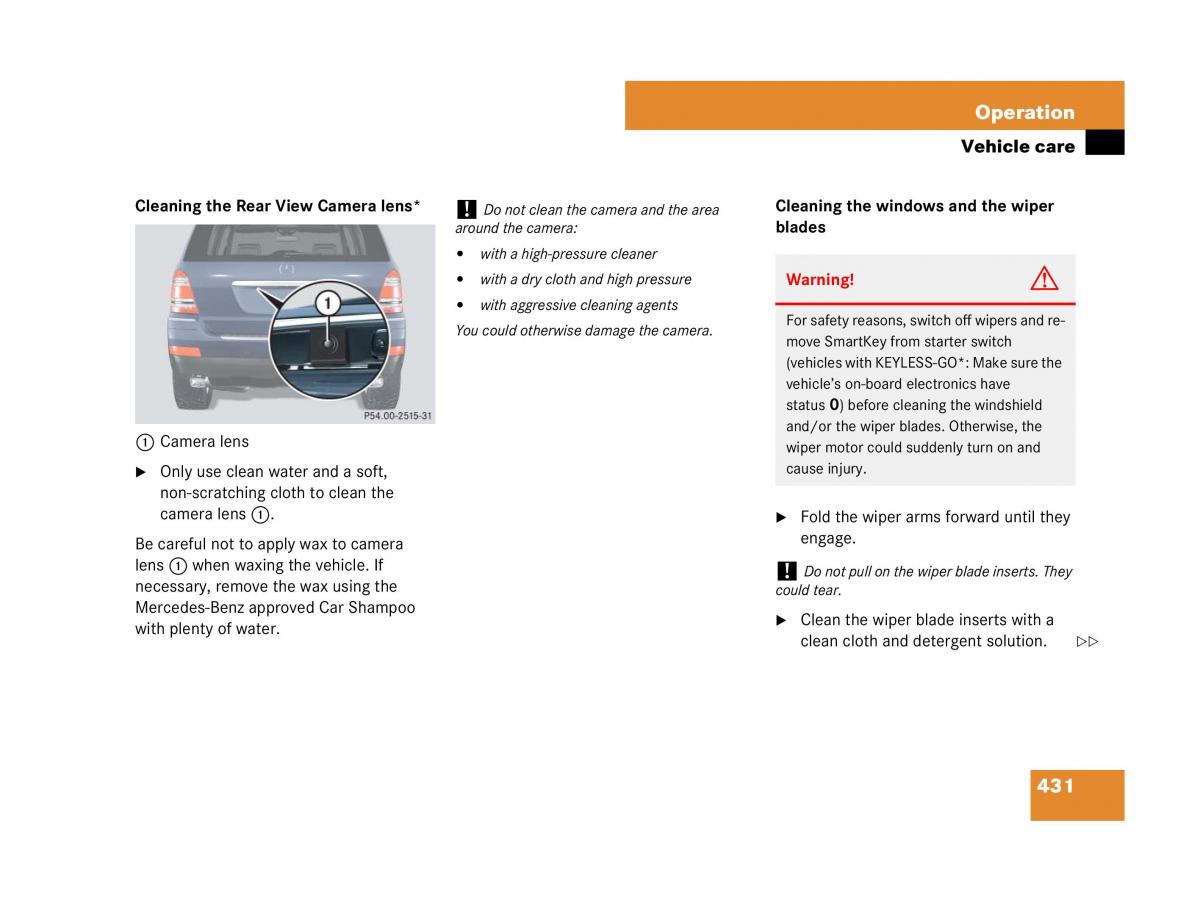 Mercedes Benz GL Class X164 owners manual / page 432