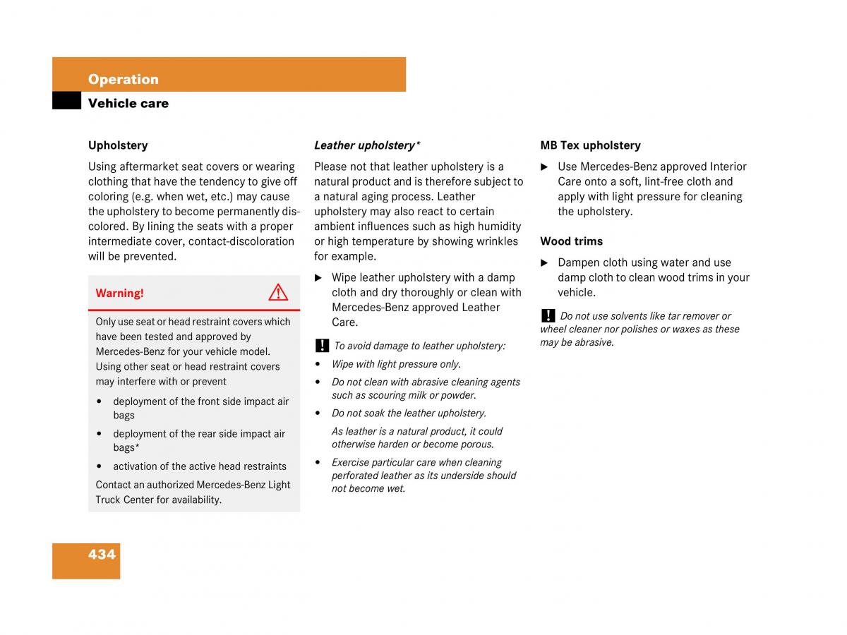 Mercedes Benz GL Class X164 owners manual / page 435