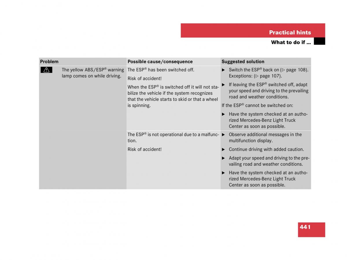 Mercedes Benz GL Class X164 owners manual / page 442