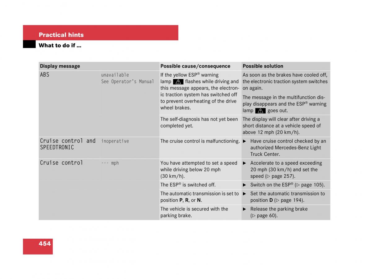 Mercedes Benz GL Class X164 owners manual / page 455