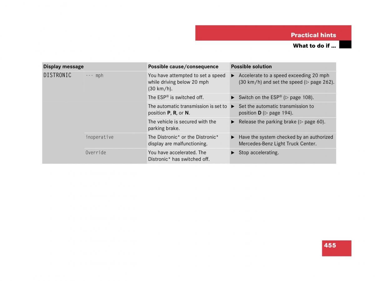 Mercedes Benz GL Class X164 owners manual / page 456