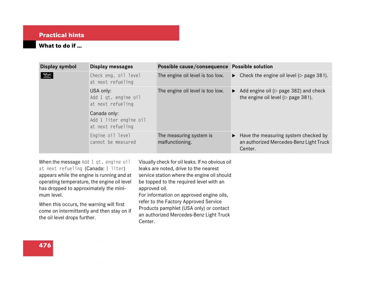 Mercedes Benz GL Class X164 owners manual / page 477