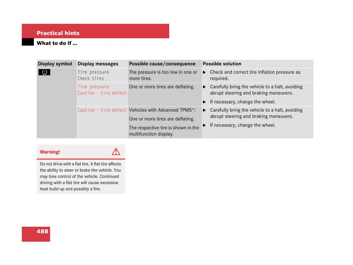 Mercedes Benz GL Class X164 owners manual / page 489