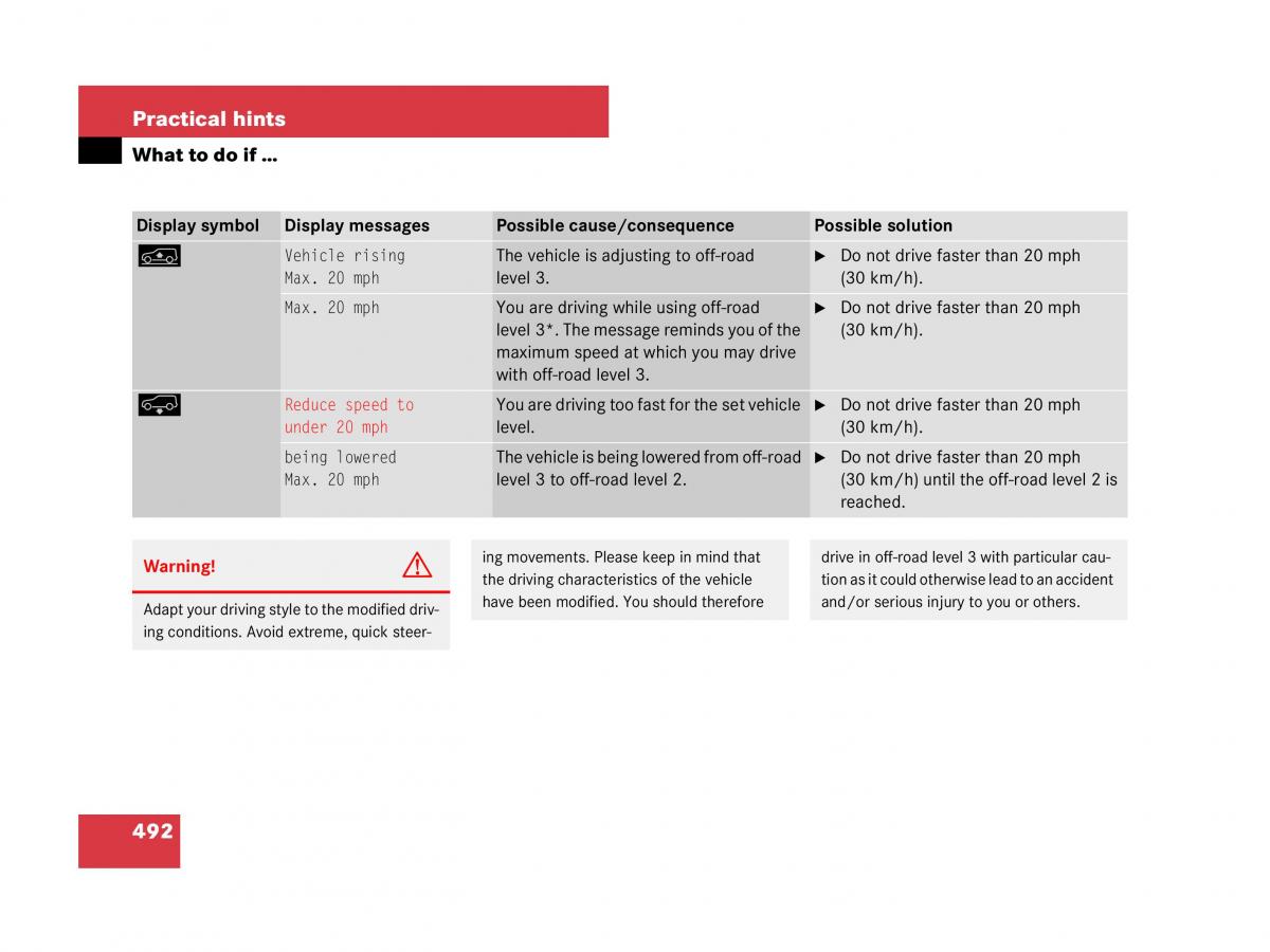 Mercedes Benz GL Class X164 owners manual / page 493