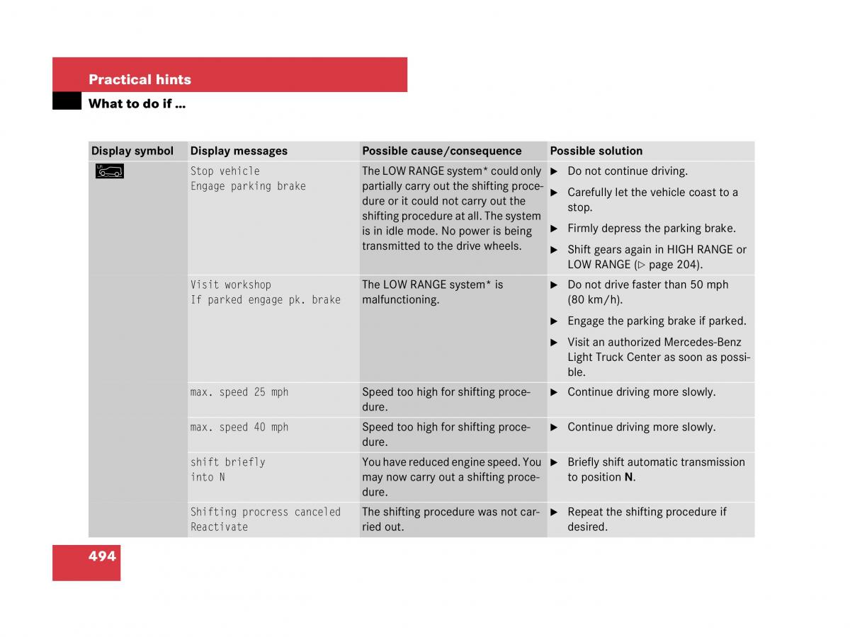 Mercedes Benz GL Class X164 owners manual / page 495