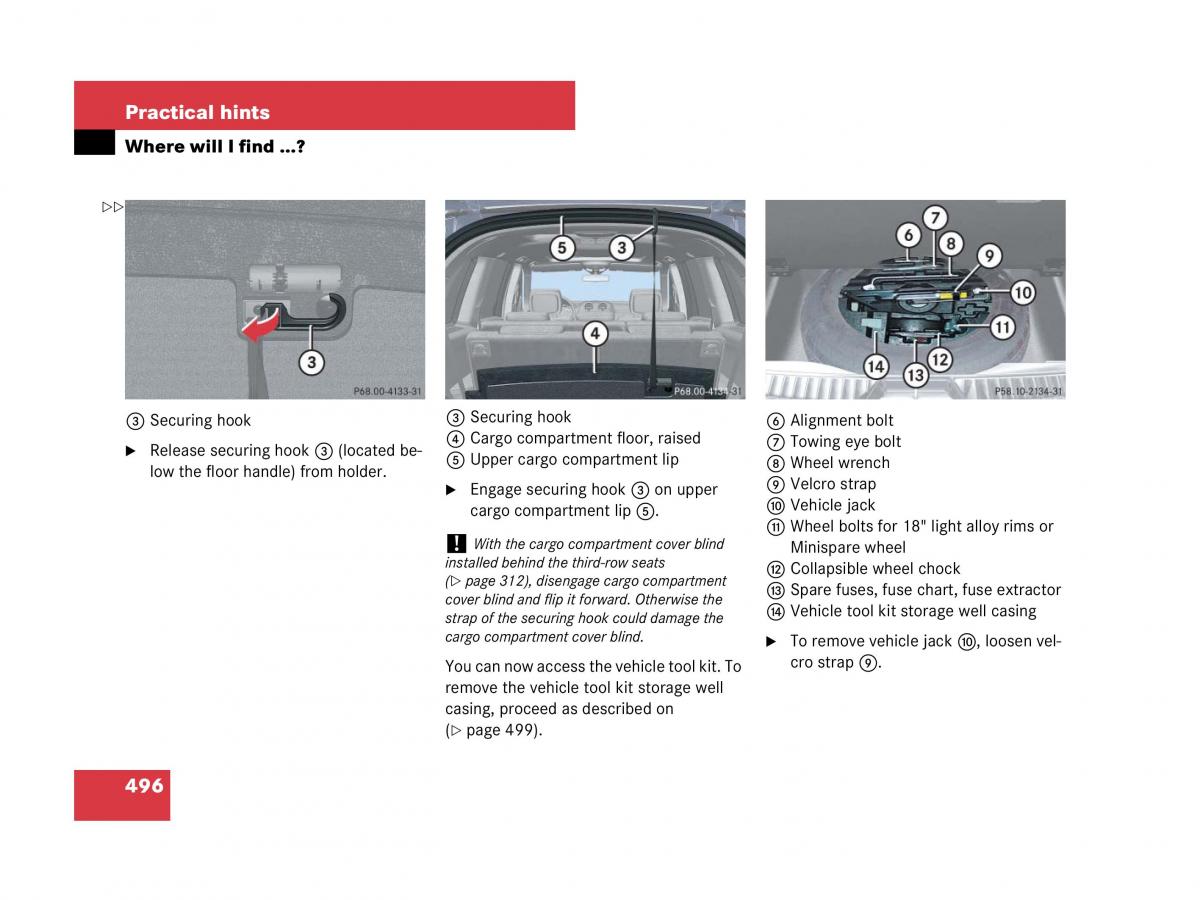 Mercedes Benz GL Class X164 owners manual / page 497