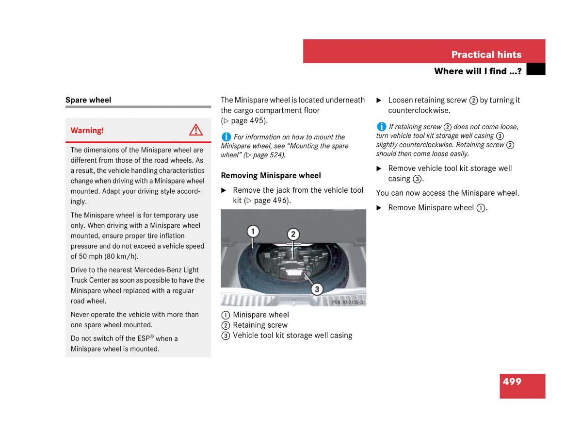 Mercedes Benz GL Class X164 owners manual / page 500