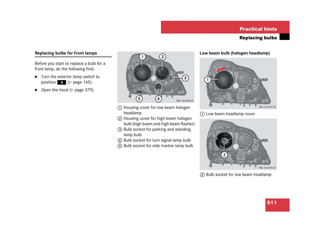 Mercedes Benz GL Class X164 owners manual / page 512