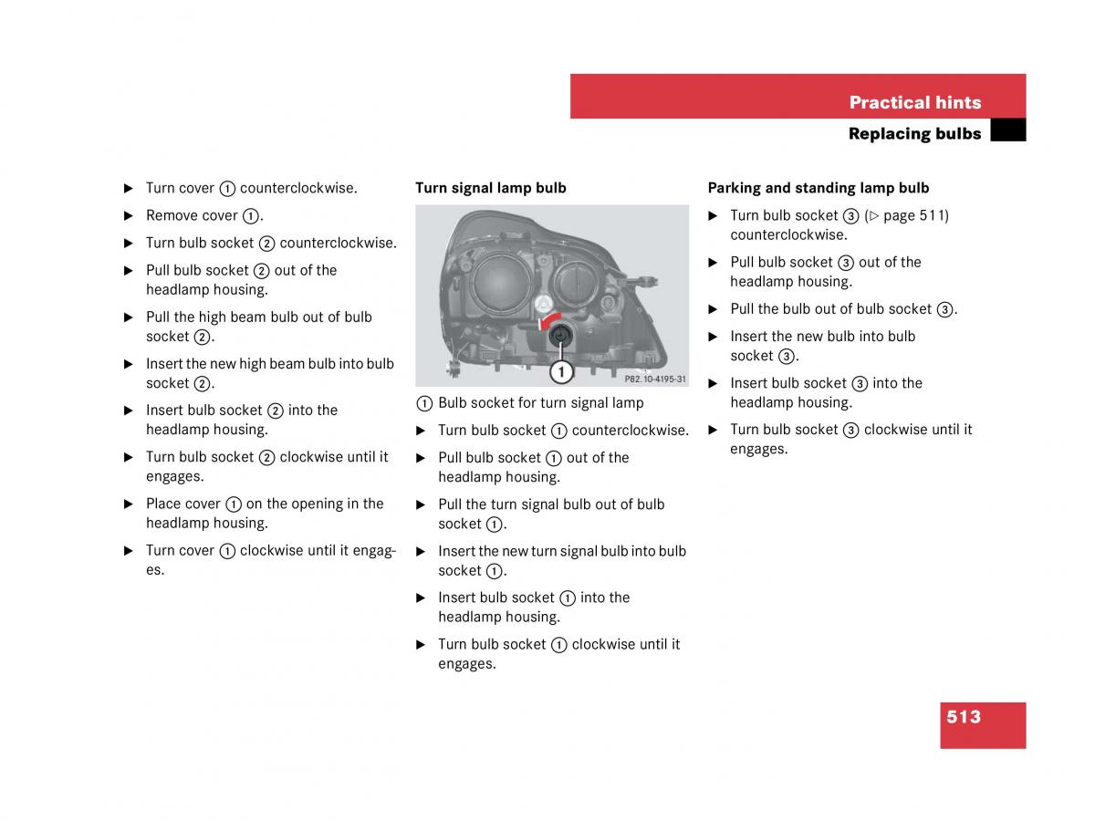 Mercedes Benz GL Class X164 owners manual / page 514