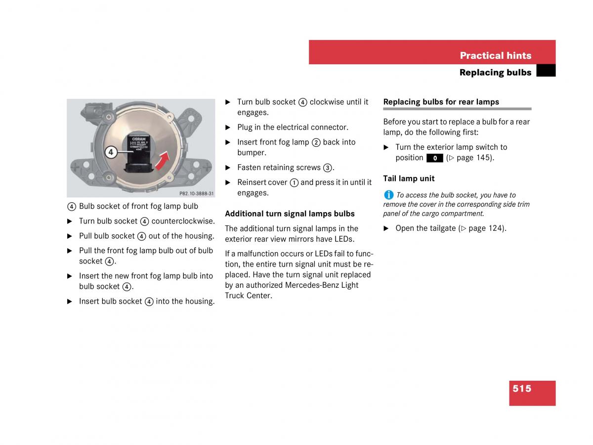 Mercedes Benz GL Class X164 owners manual / page 516