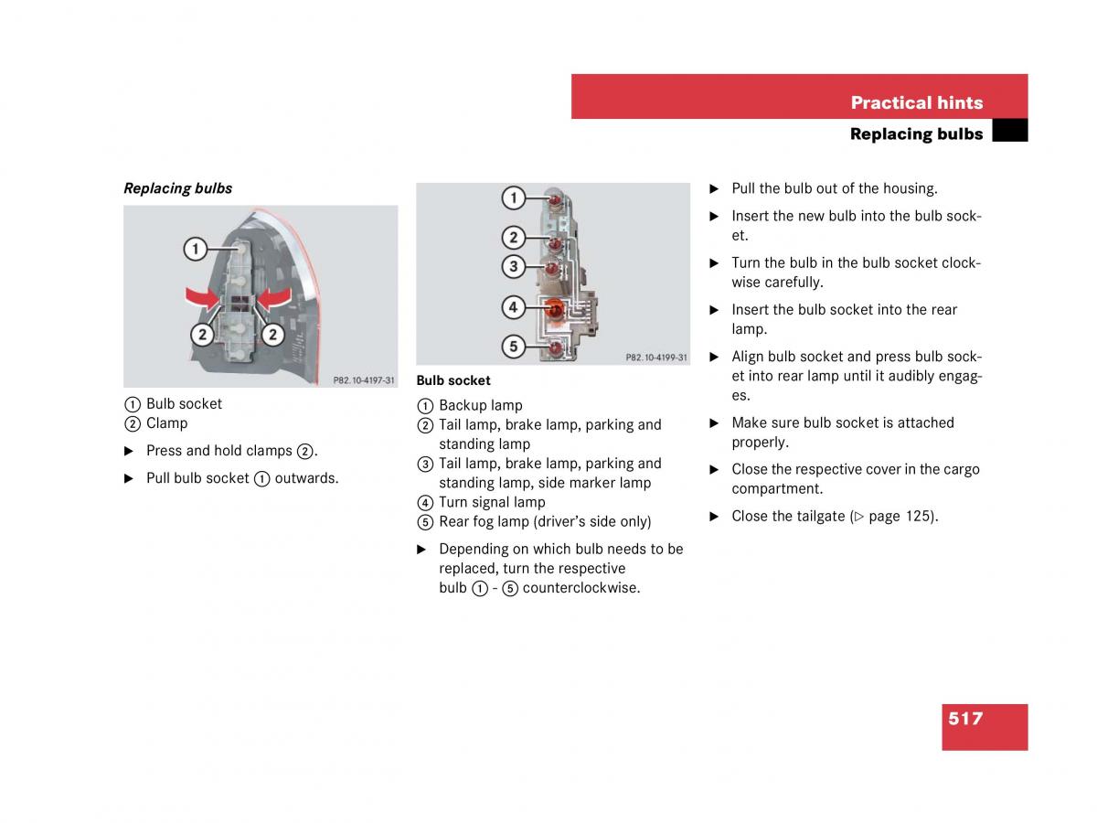 Mercedes Benz GL Class X164 owners manual / page 518