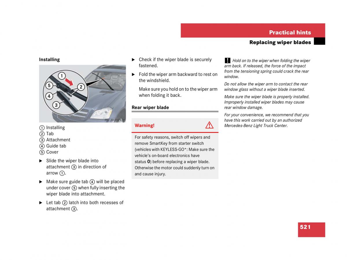 Mercedes Benz GL Class X164 owners manual / page 522