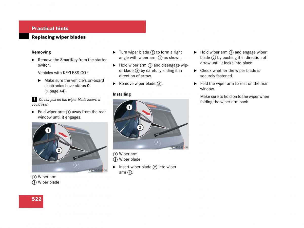 Mercedes Benz GL Class X164 owners manual / page 523