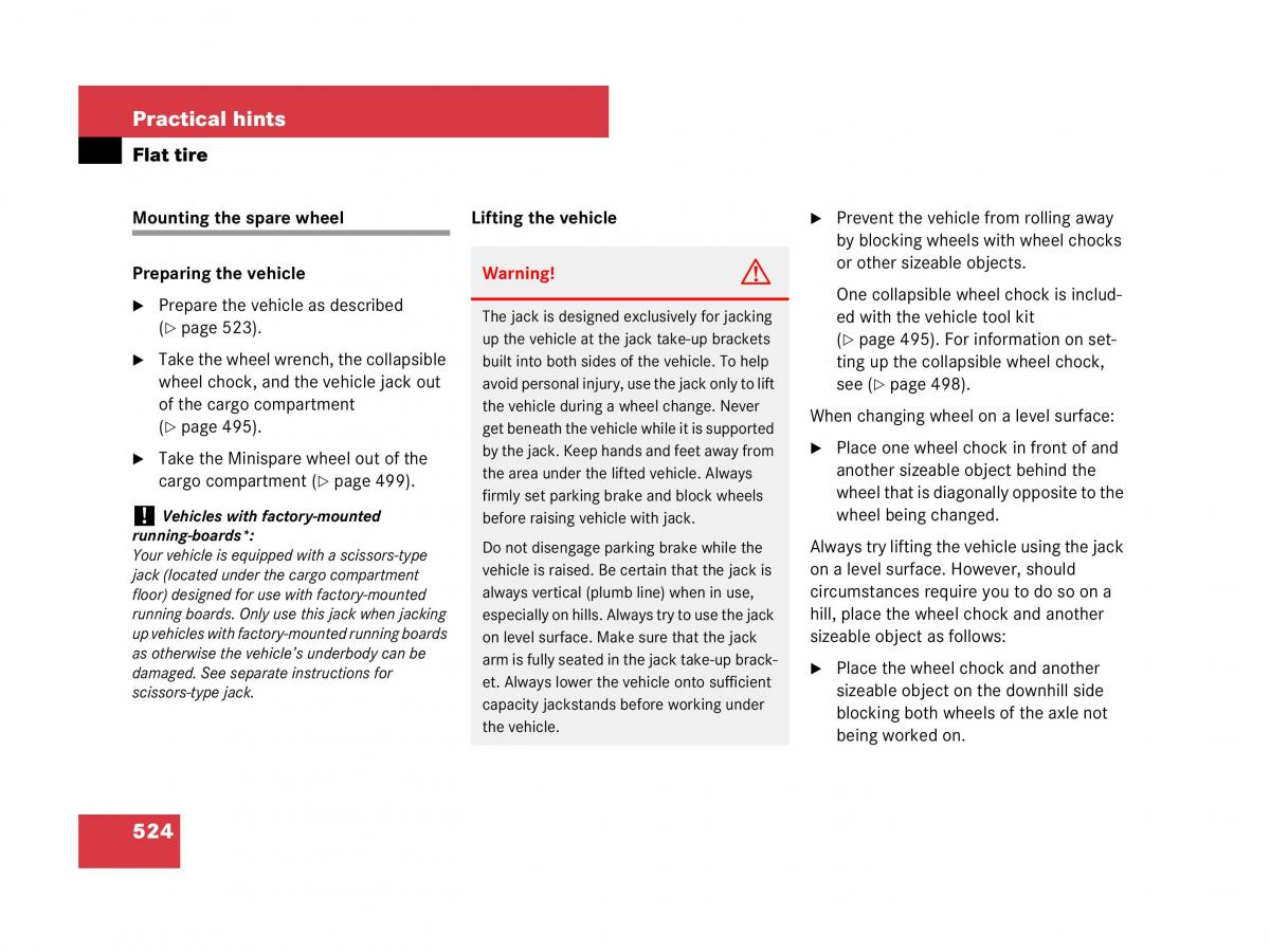 Mercedes Benz GL Class X164 owners manual / page 525