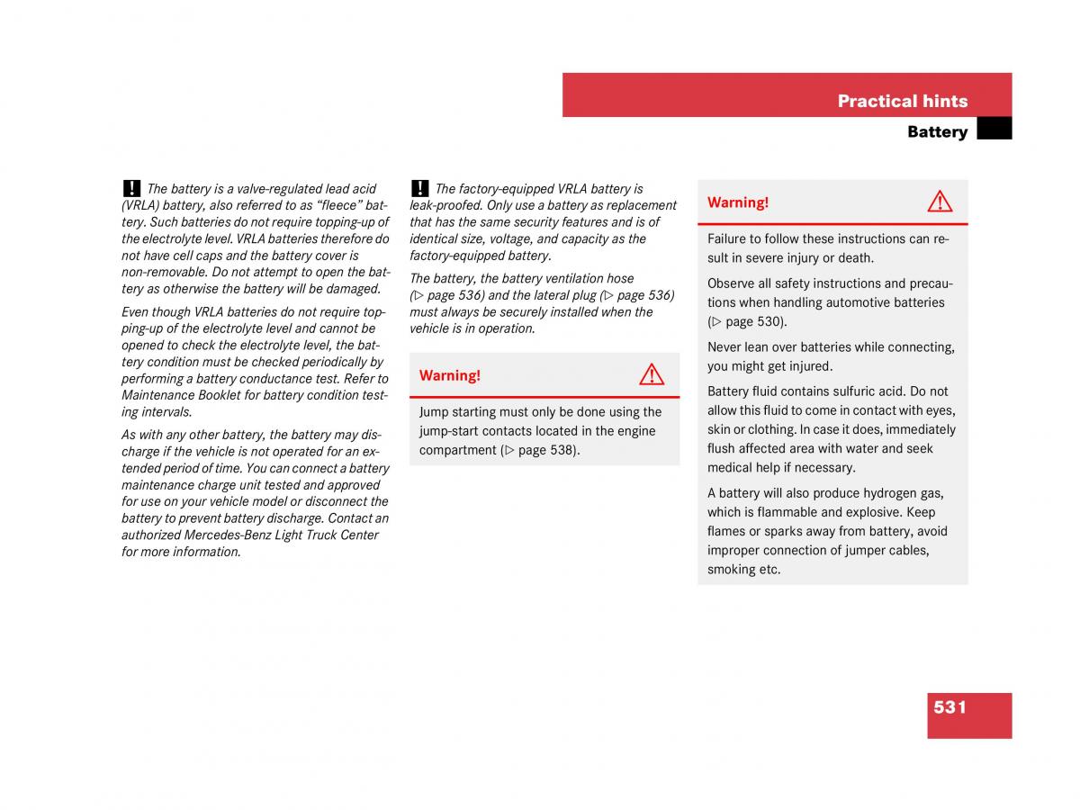 Mercedes Benz GL Class X164 owners manual / page 532