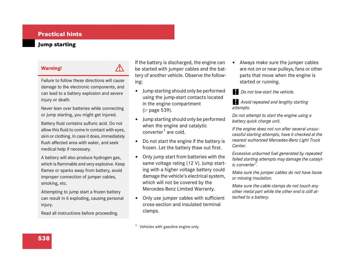 Mercedes Benz GL Class X164 owners manual / page 539