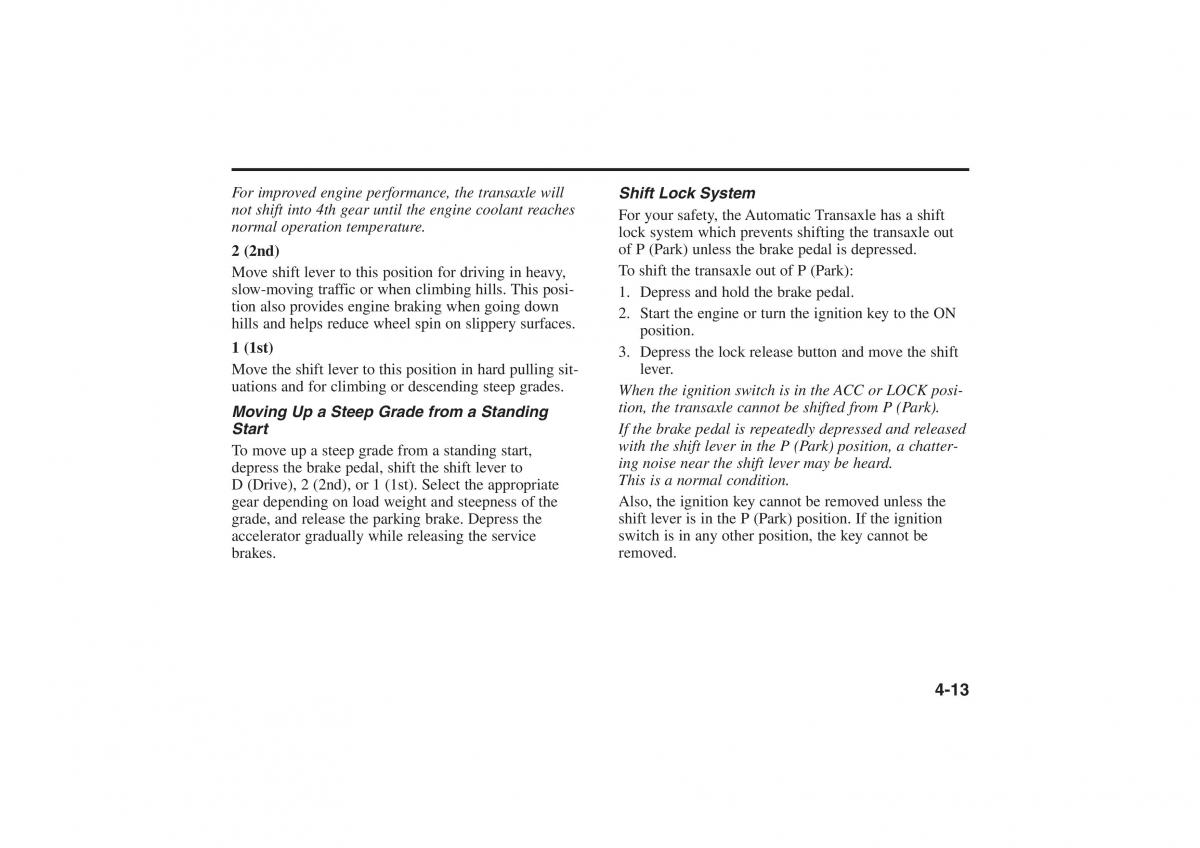 Kia Rio I Pride Saipa owners manual / page 94