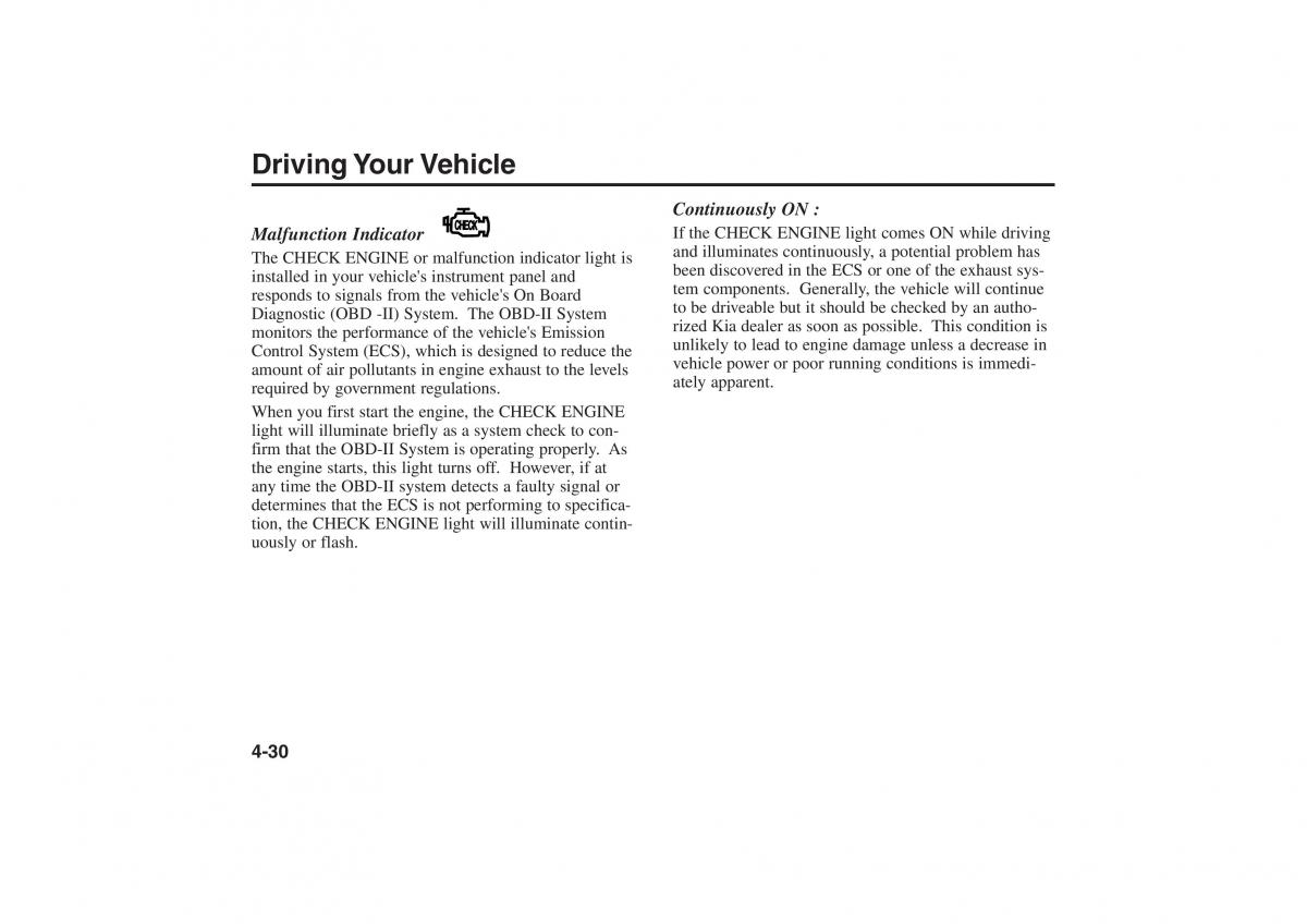 Kia Rio I Pride Saipa owners manual / page 111