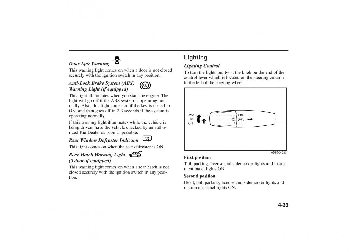 Kia Rio I Pride Saipa owners manual / page 114