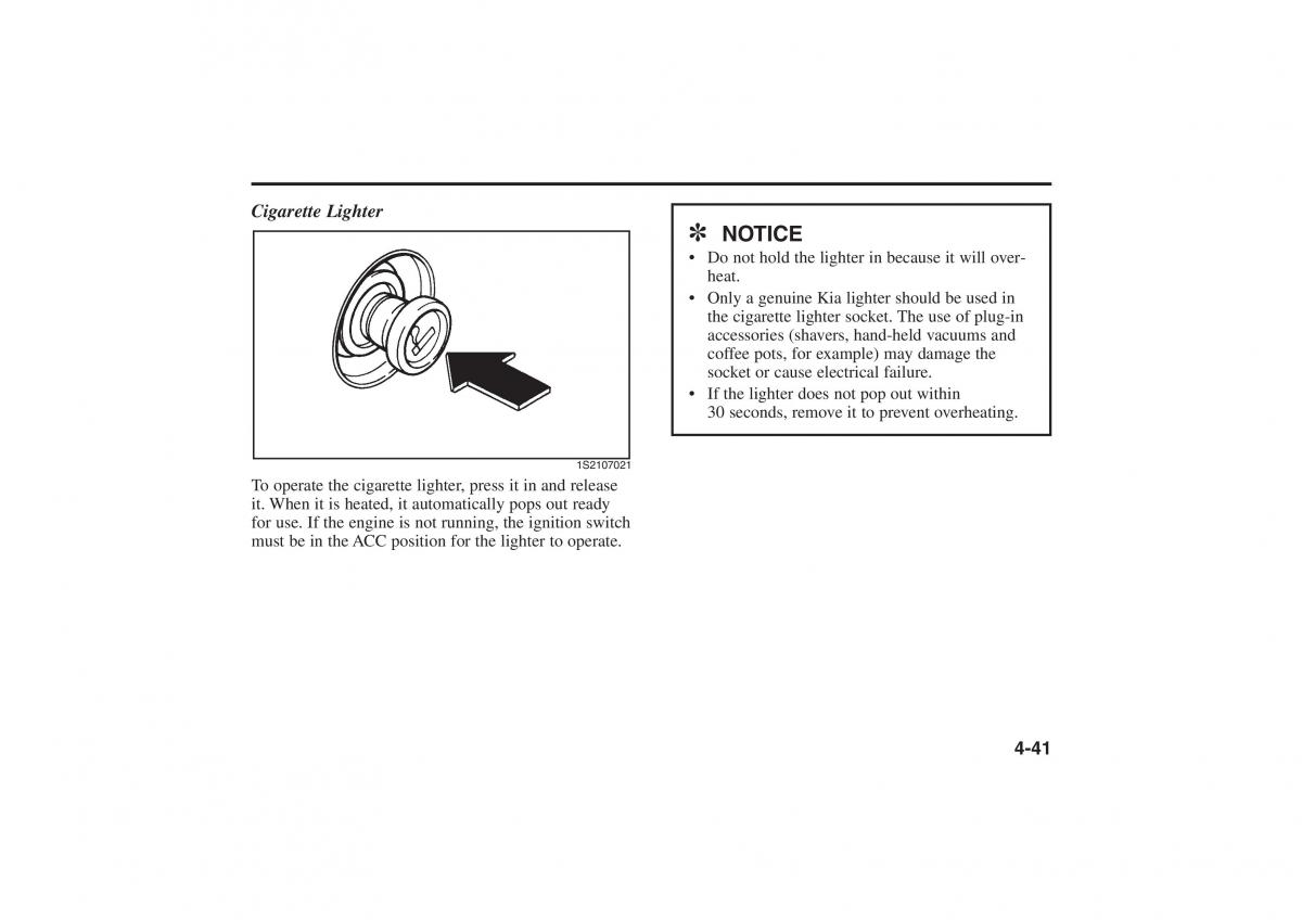 Kia Rio I Pride Saipa owners manual / page 122