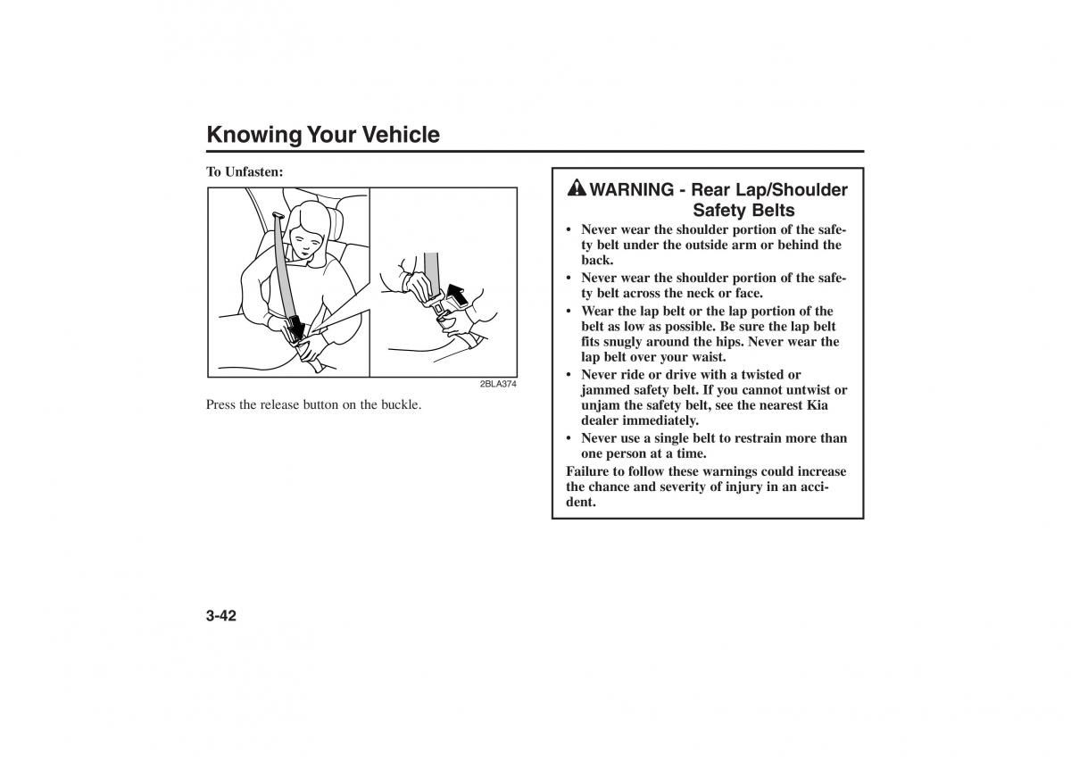 manual  Kia Rio I Pride Saipa owners manual / page 52