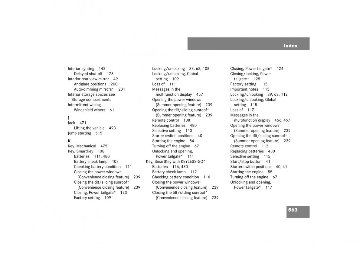 Mercedes Benz ML W164 owners manual / page 564