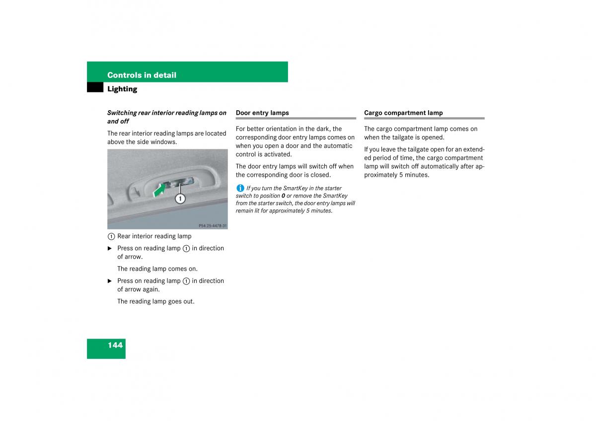 Mercedes Benz ML W164 owners manual / page 145