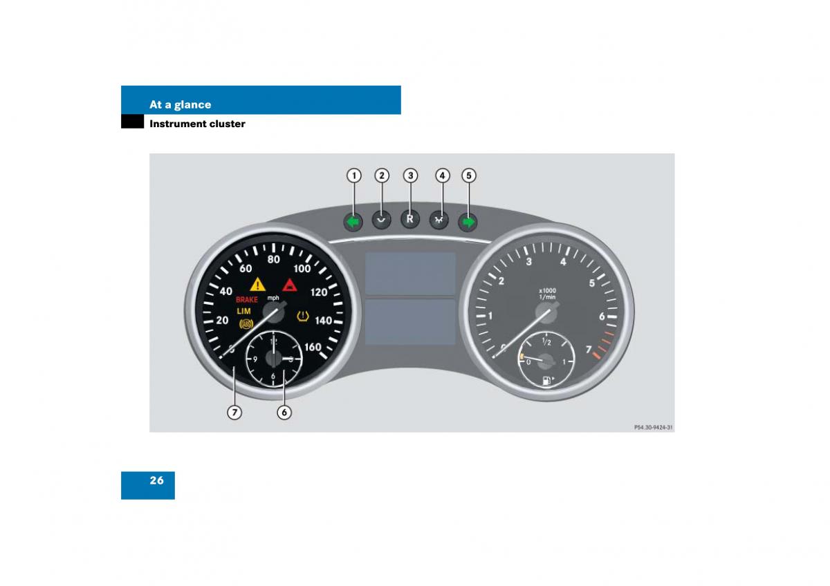 Mercedes Benz ML W164 owners manual / page 27