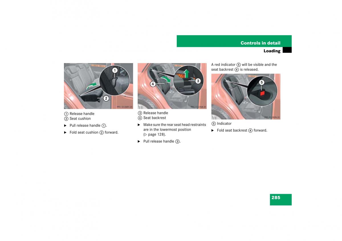 Mercedes Benz ML W164 owners manual / page 286