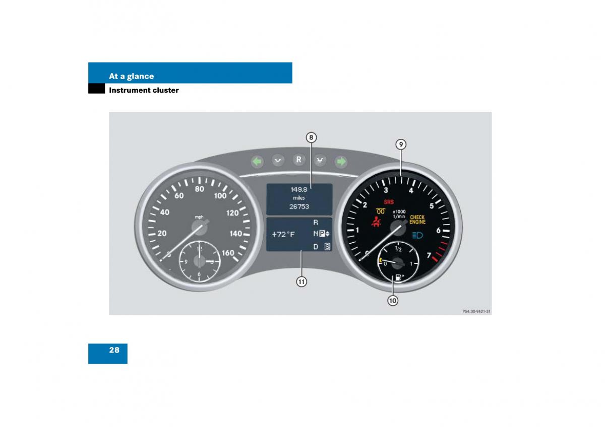 Mercedes Benz ML W164 owners manual / page 29