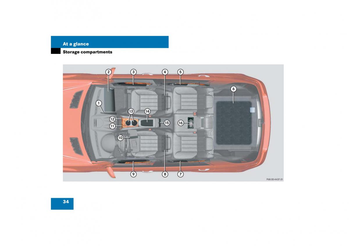 Mercedes Benz ML W164 owners manual / page 35