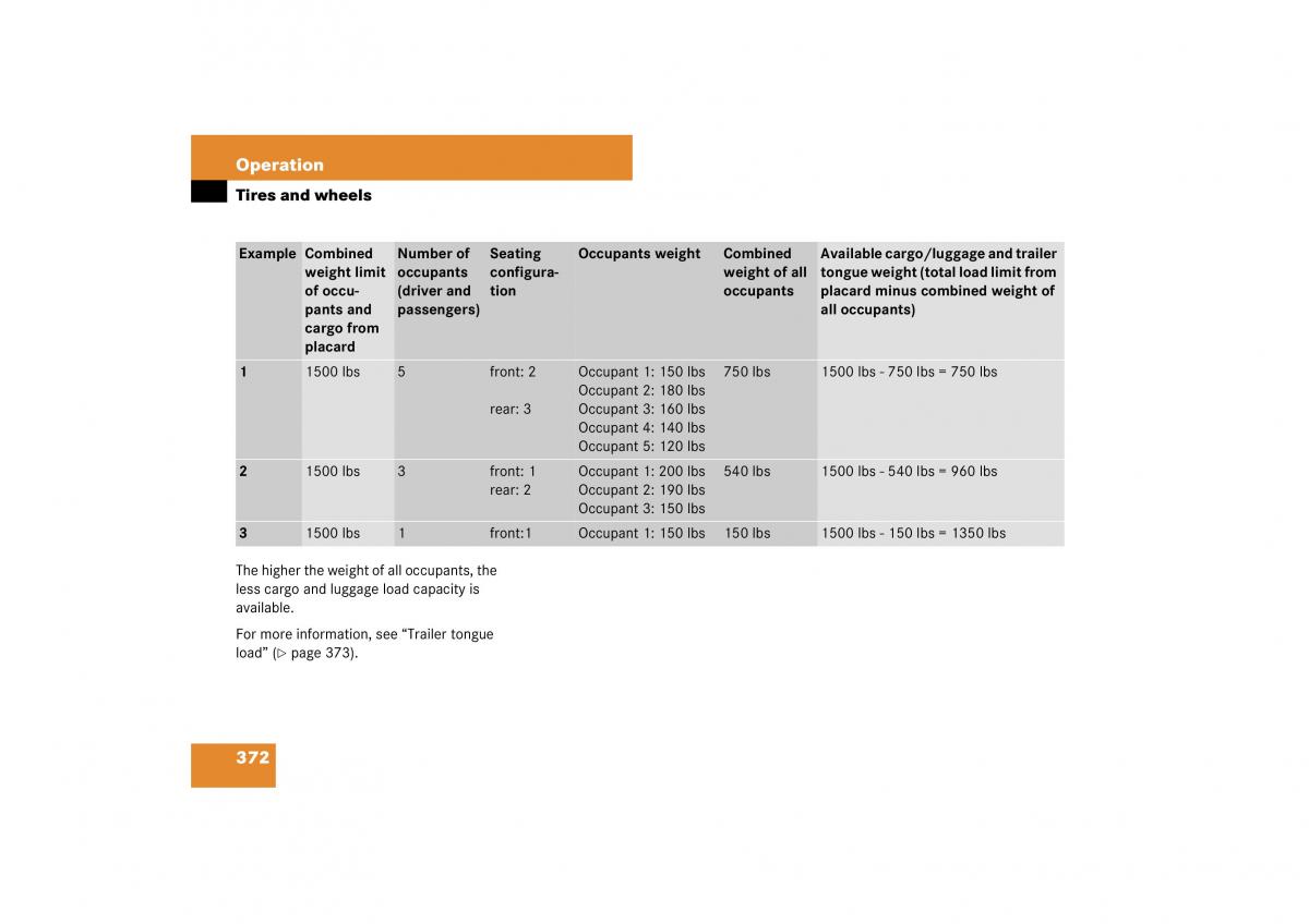 Mercedes Benz ML W164 owners manual / page 373