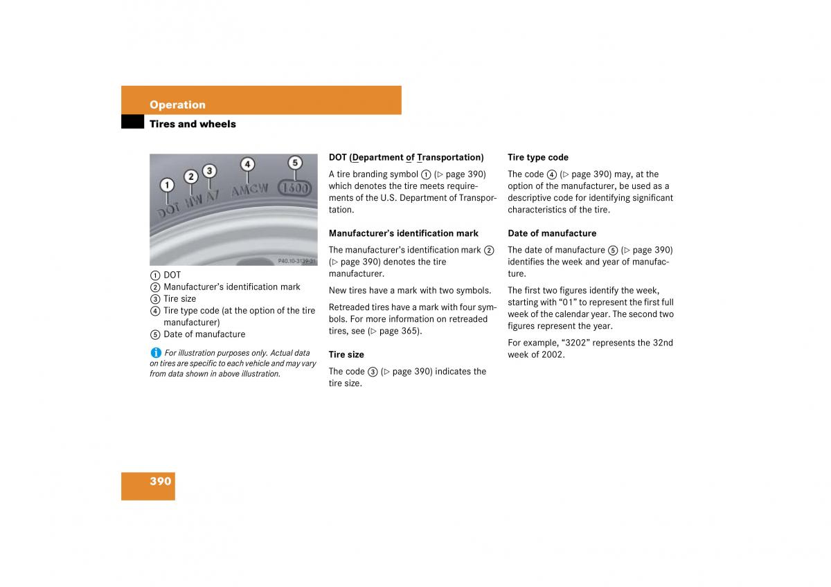 Mercedes Benz ML W164 owners manual / page 391